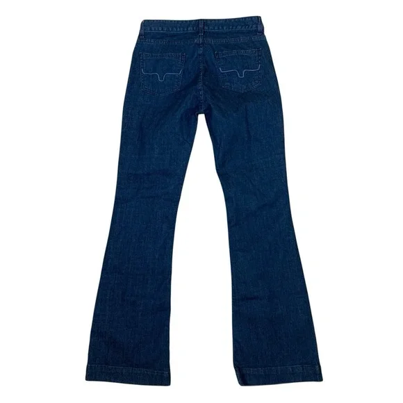 Kimes Ranch Lola Dark Wash Mid Rise Stretch Bootcut Jeans 6 32